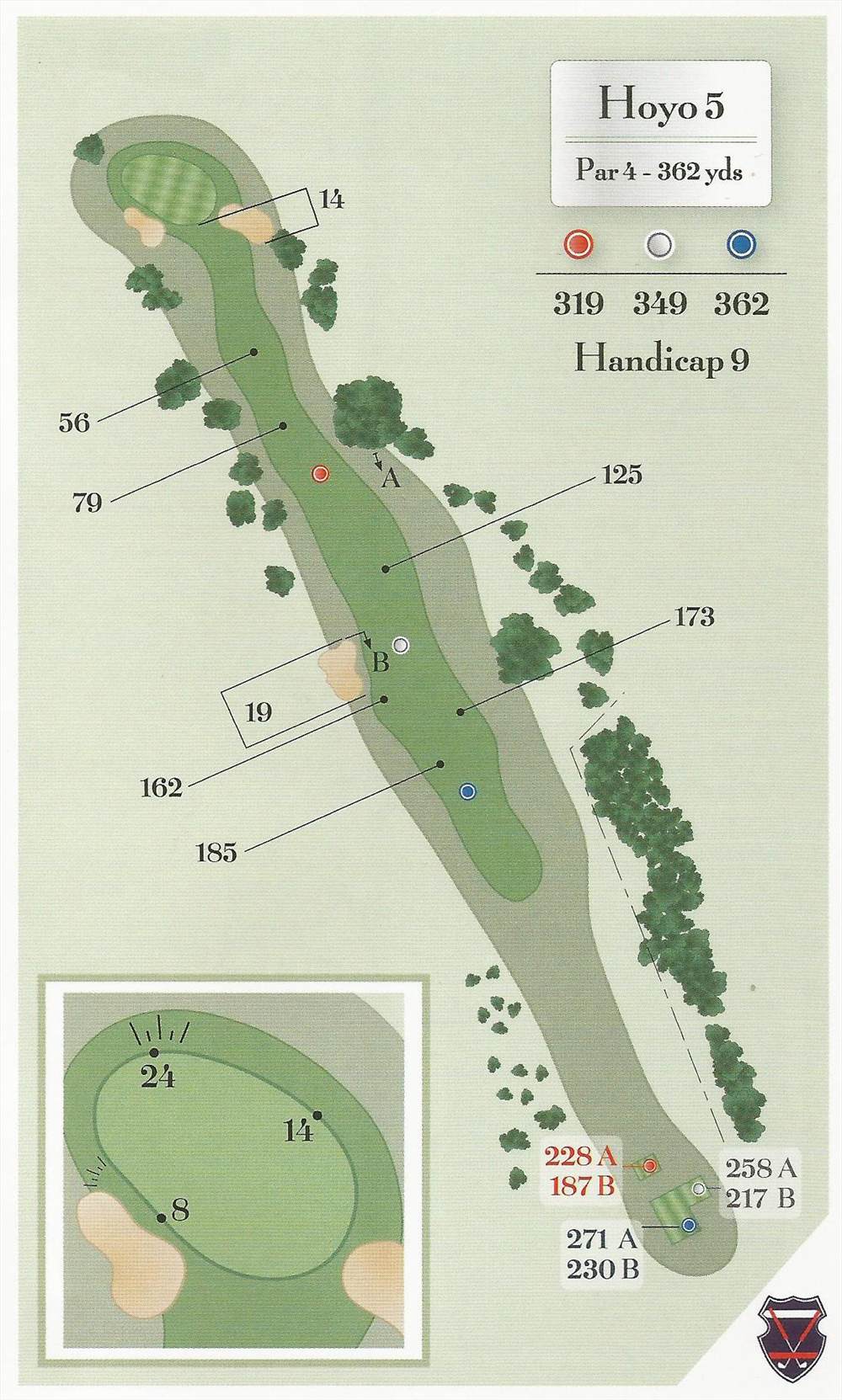Diagram of hole 5